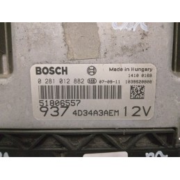 CENTRALINA MOTORE ALFA ROMEO 147 1.9 D. DEL 2007 COD. 51806557  2400000116318