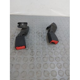 Coppia Agganci Cinture di Sicurezza Posteriori Fiat 500 dal 2007 in poi Cod 34045524  1677582307743