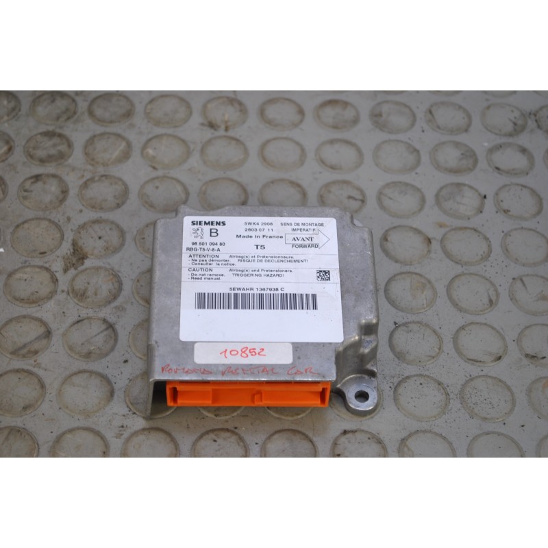 Centralina airbag Peugeot 307 del 2005 cod 9650109480  1678454931745