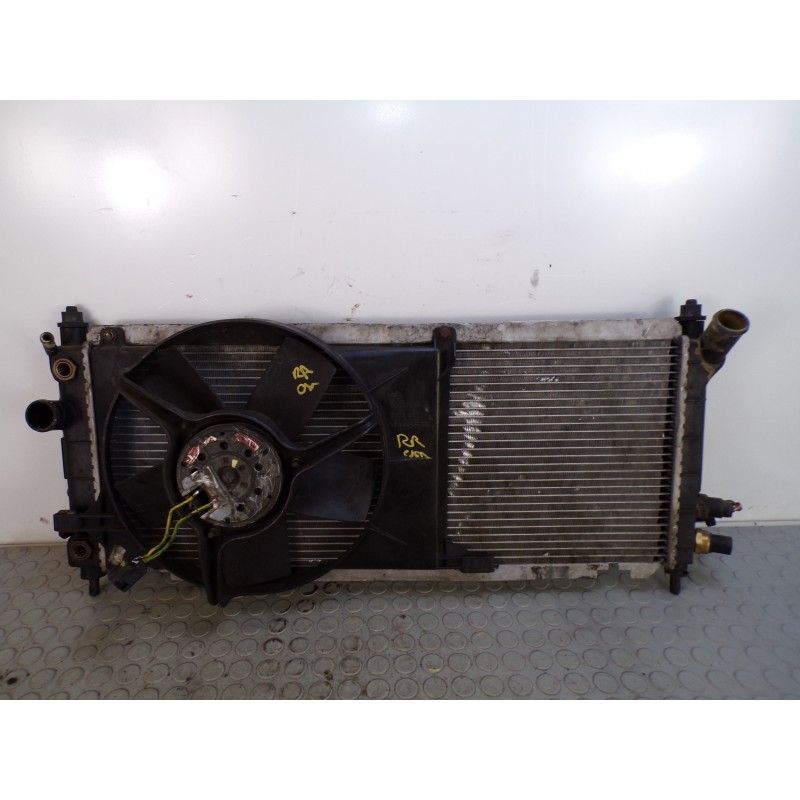 Radiatore acqua con ventola Opel Corsa B 1.4 b del 1995 cod 90469600  1680273530030