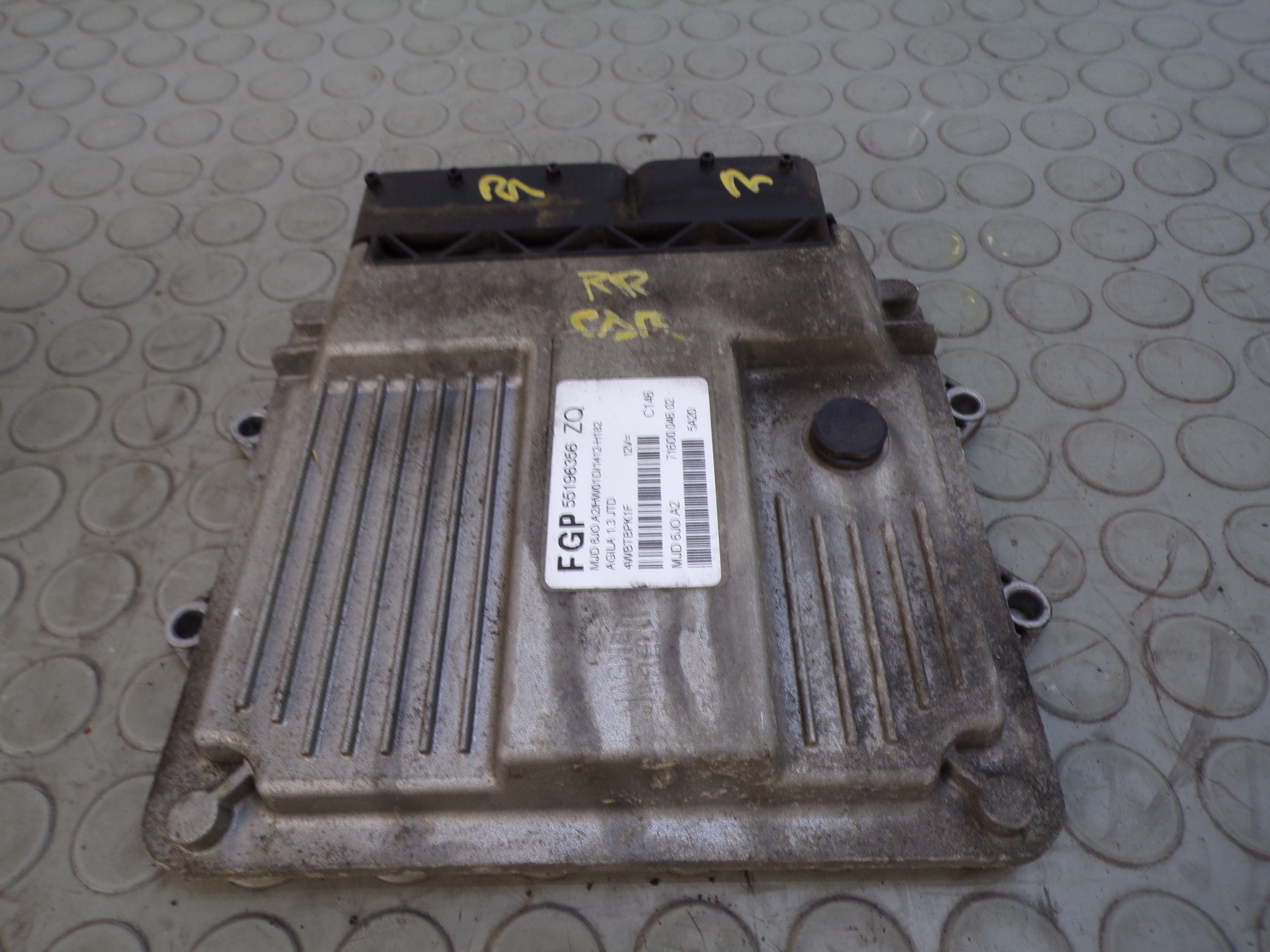 11223 Centralina motore Opel Agila A 1.3 d del 2003 cod 55196356