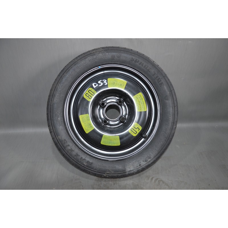 Ruota ruotino di scorta Citroen Ds3 dal 2010 al 2015 Misure T125 80 R15  1686663459899