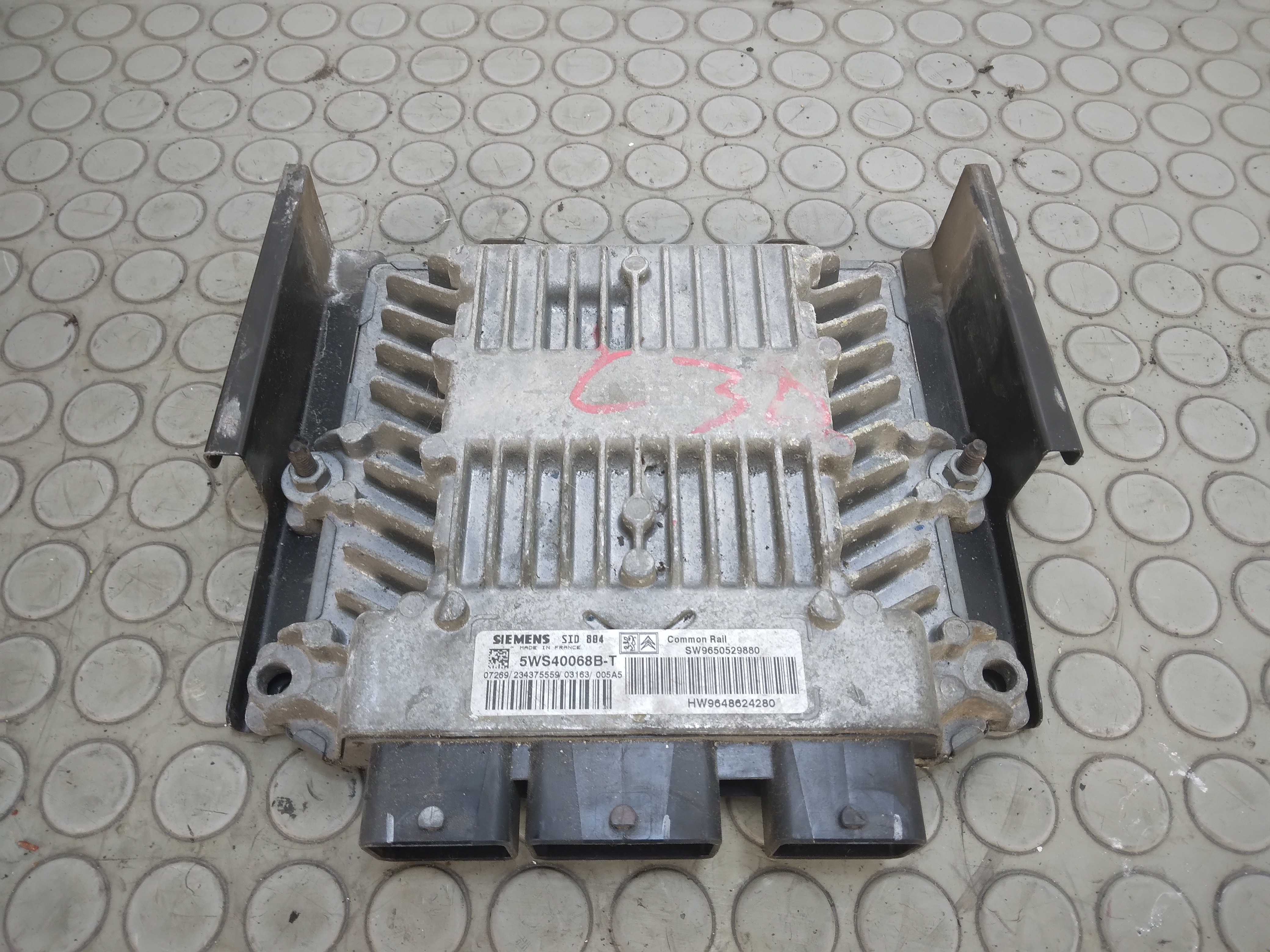 12339 Centralina motore Citroen C3 1.4 Hdi dal 2002 al 2009 cod 9650529880 96486