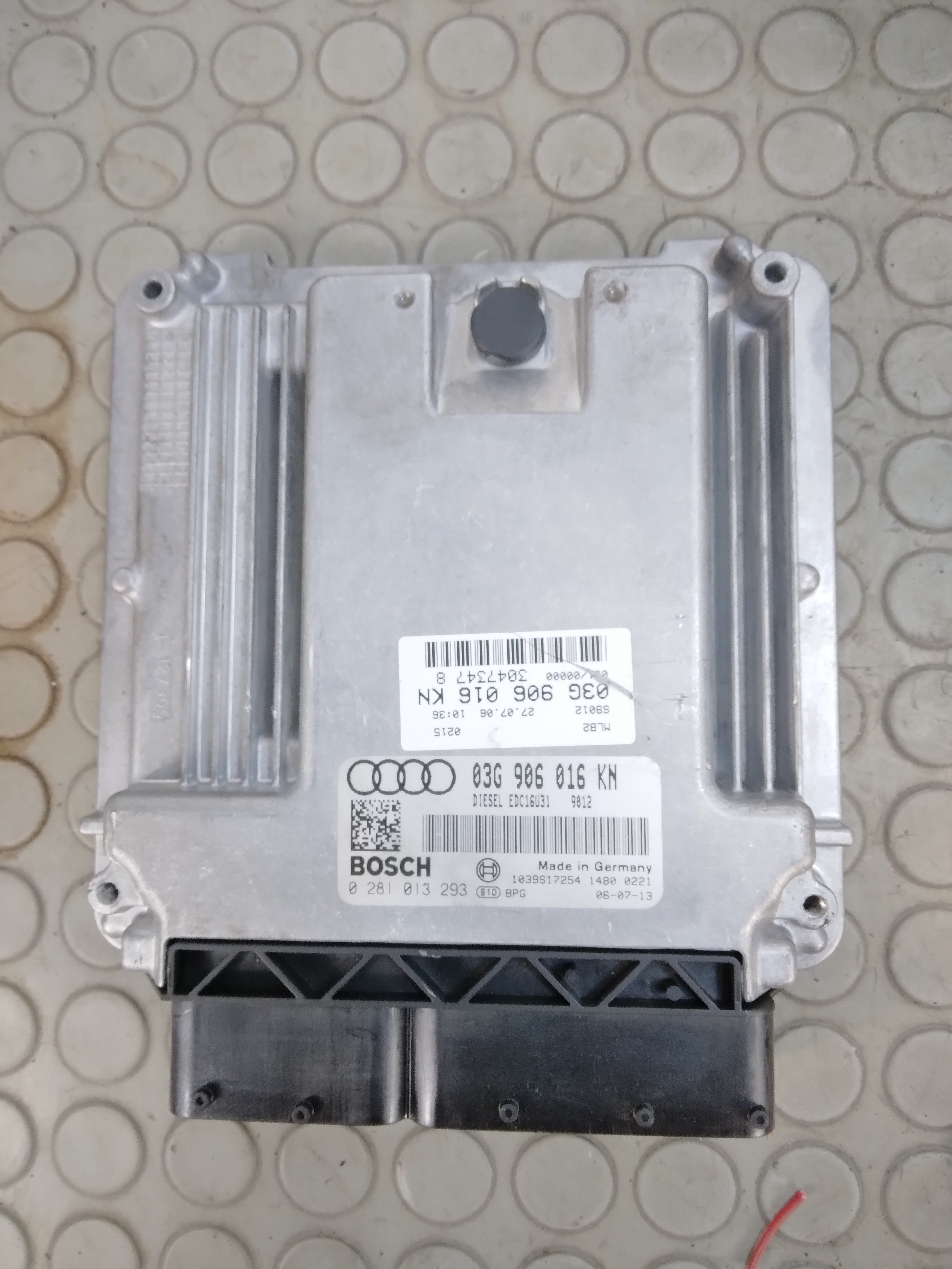 12638 Centralina motore Audi A4 Avant 2.0 Tdi dal 2004 al 2008 cod 03g906016kn