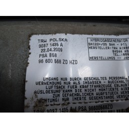 Airbag ginocchia sx Citroen C4 Picasso dal 2006 al 2013 cod 96600568  1691069111036