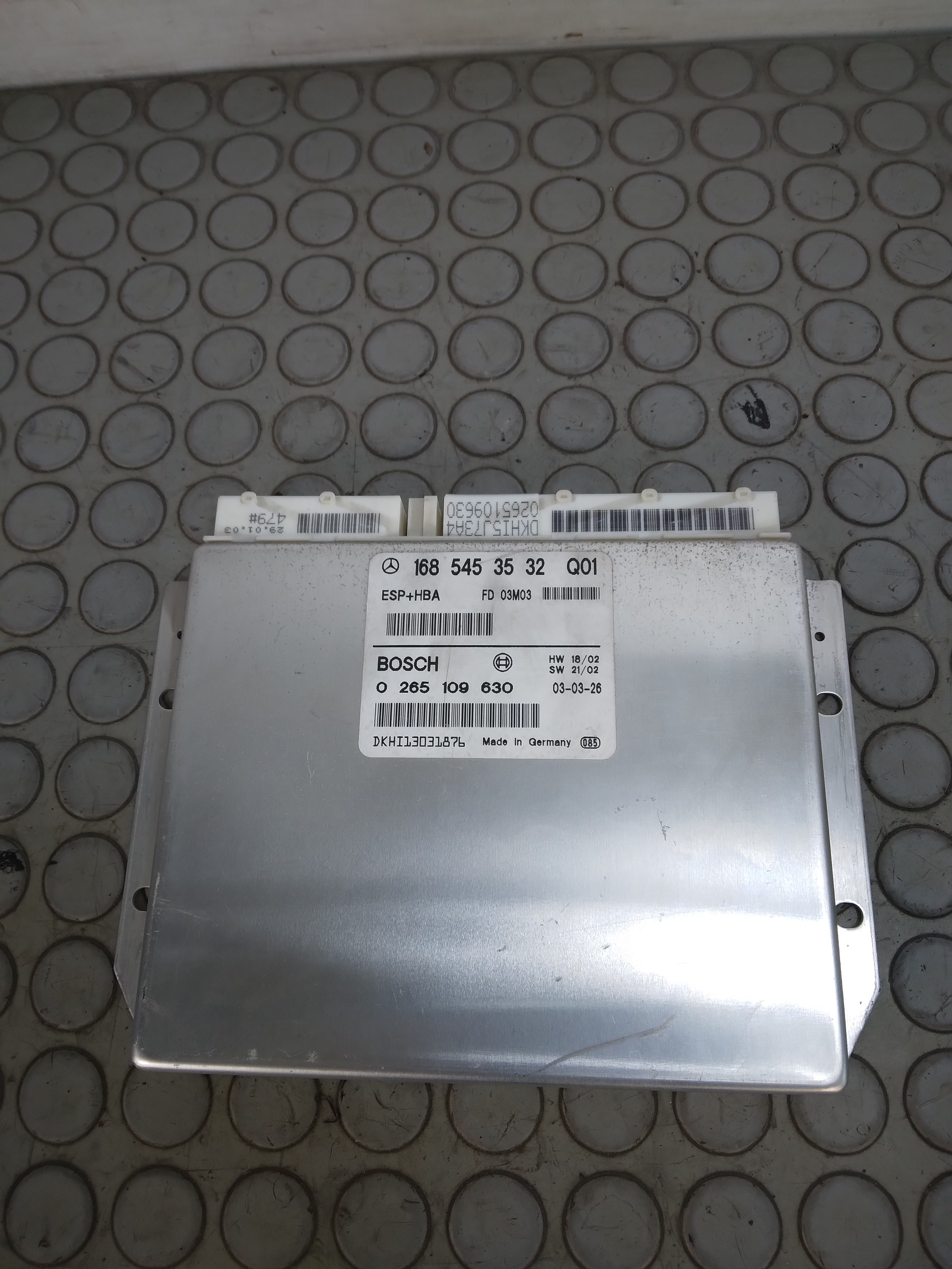 13282 Centralina motore Mercedes Classe A W168 dal 1997 a 2004 cod 1685453532