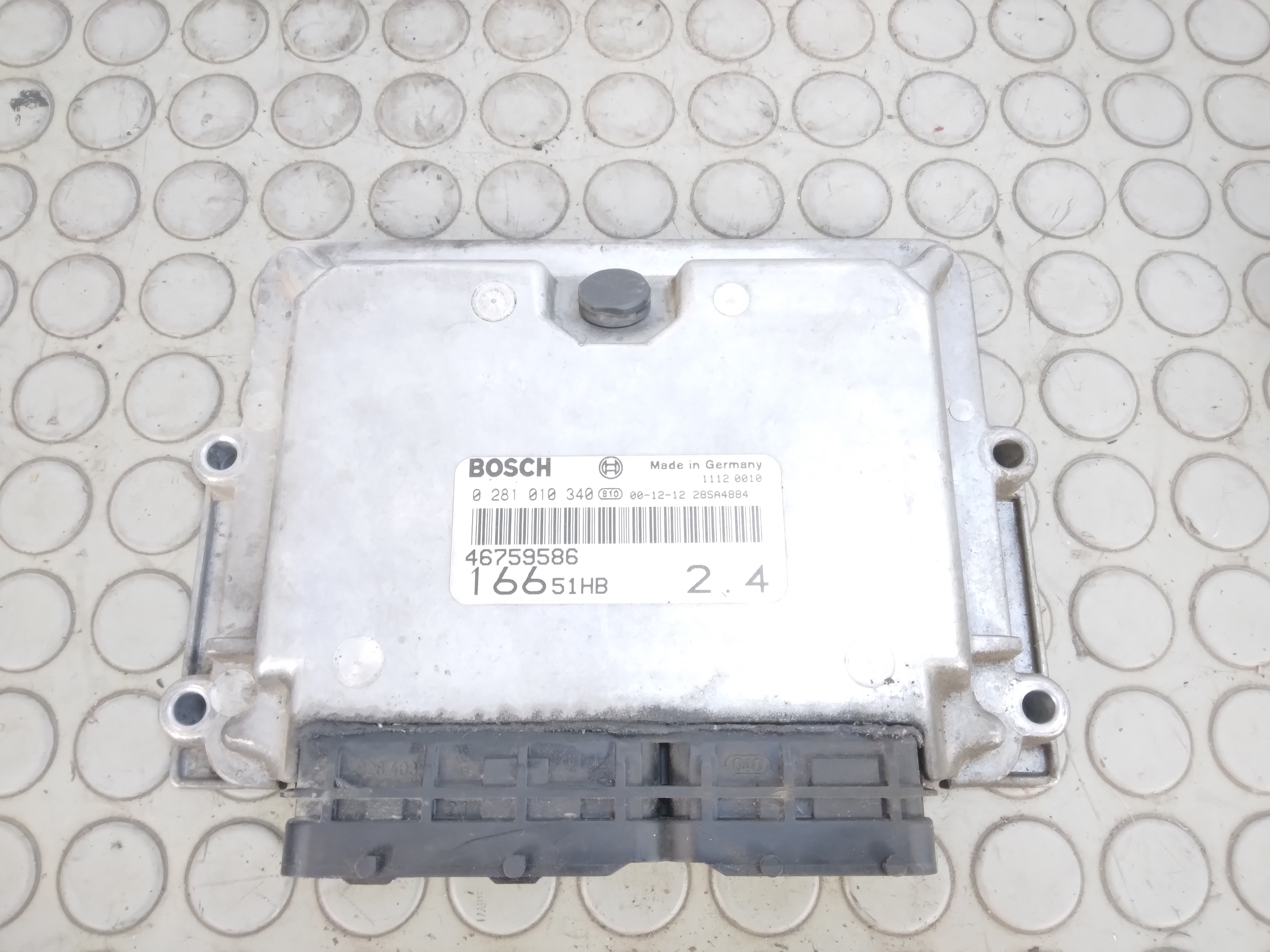 13364 Centralina motore Alfa Romeo 166 2.4 Jtd dal 1998 al 2003 cod 0281010340 4