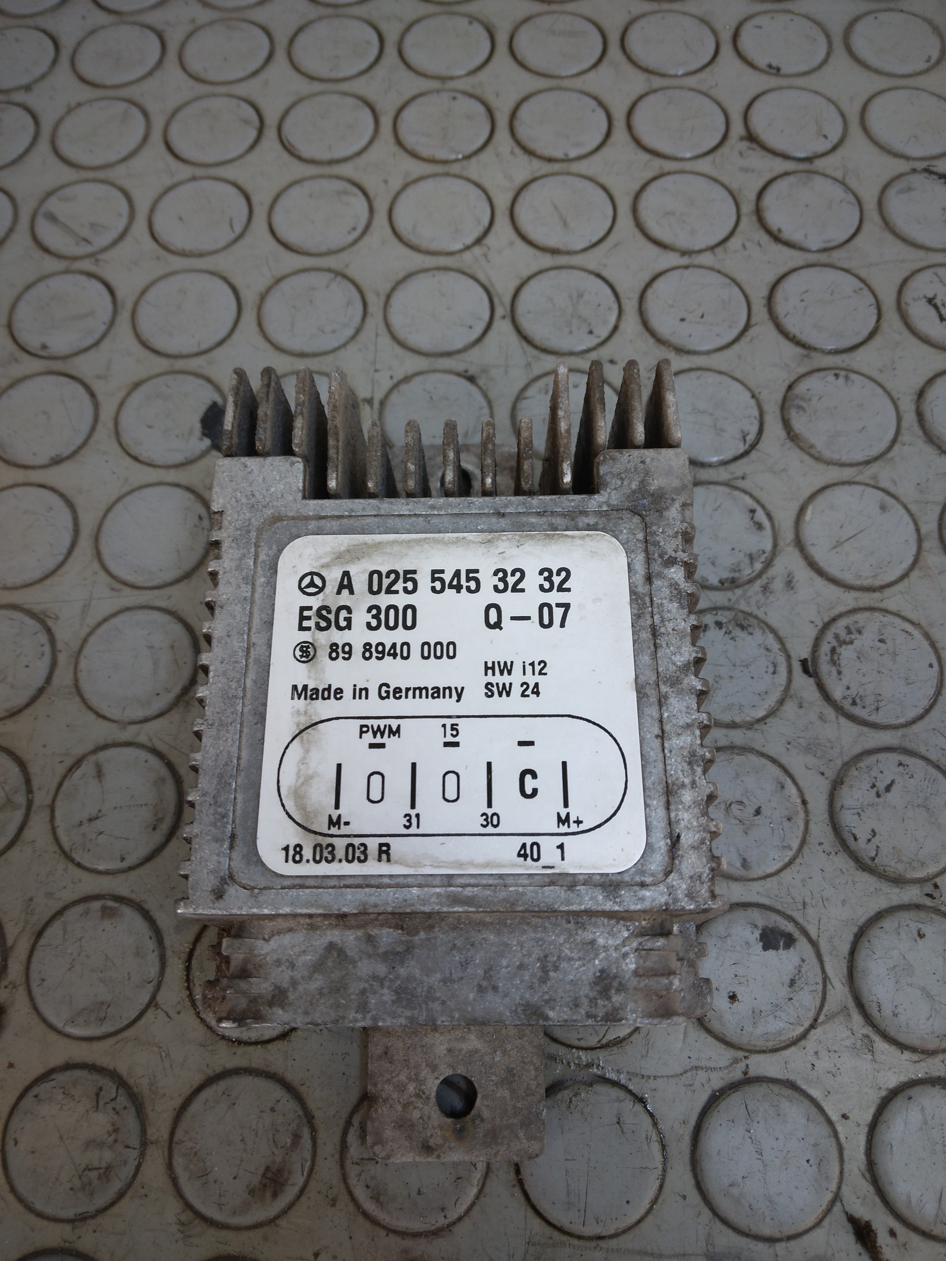 13627 Centralina modulo elettroventola radiatore Mercedes Classe A W168 dal 1997