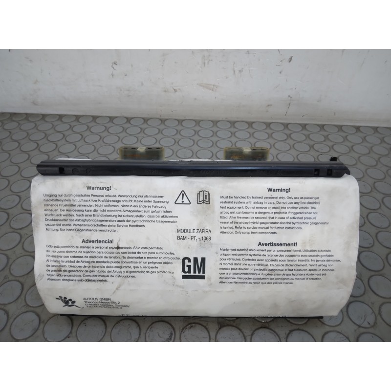 Airbag lato passeggero ant dx Opel Zafira B dal 2005 al 2014 cod 13111177  1698919633168