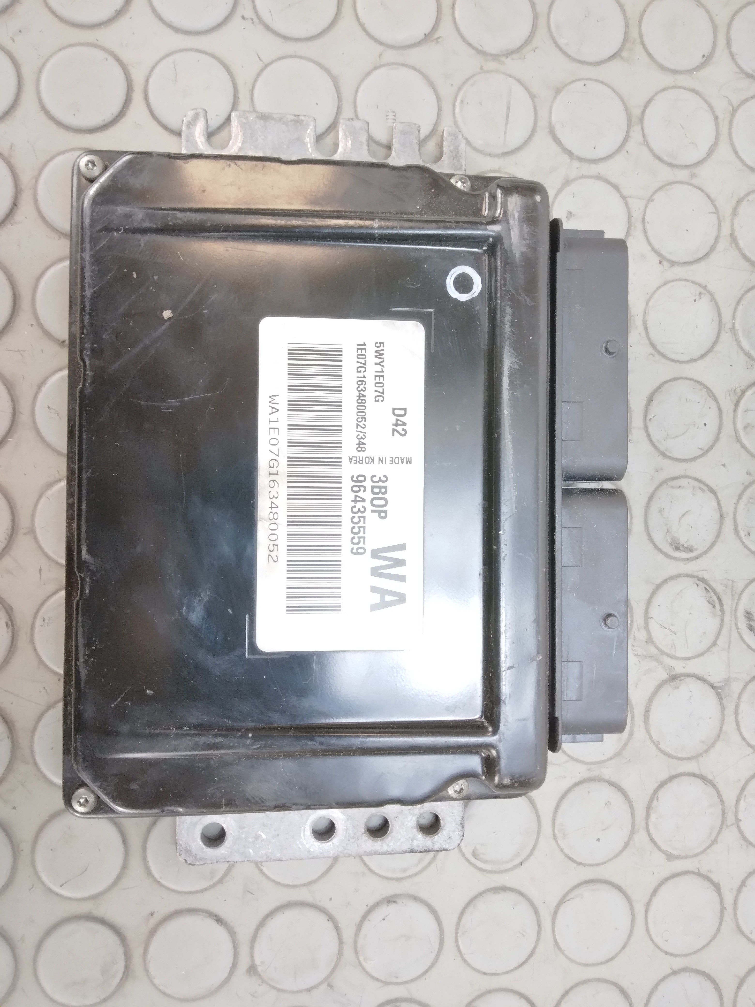 13833 Centralina motore Chevrolet Kalos 1.2 b dal 2002 al 2008 cod 96435559