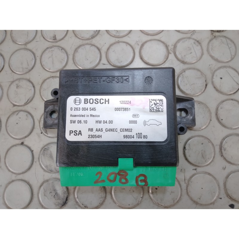 Centralina sensori di parcheggio Peugeot 208 dal 2012 al 2019 cod 9800410080 0263004545  1700058299539