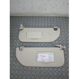 Coppia alette parasole dx sx Citroen C4 dal 2004 al 2010  1700660948054