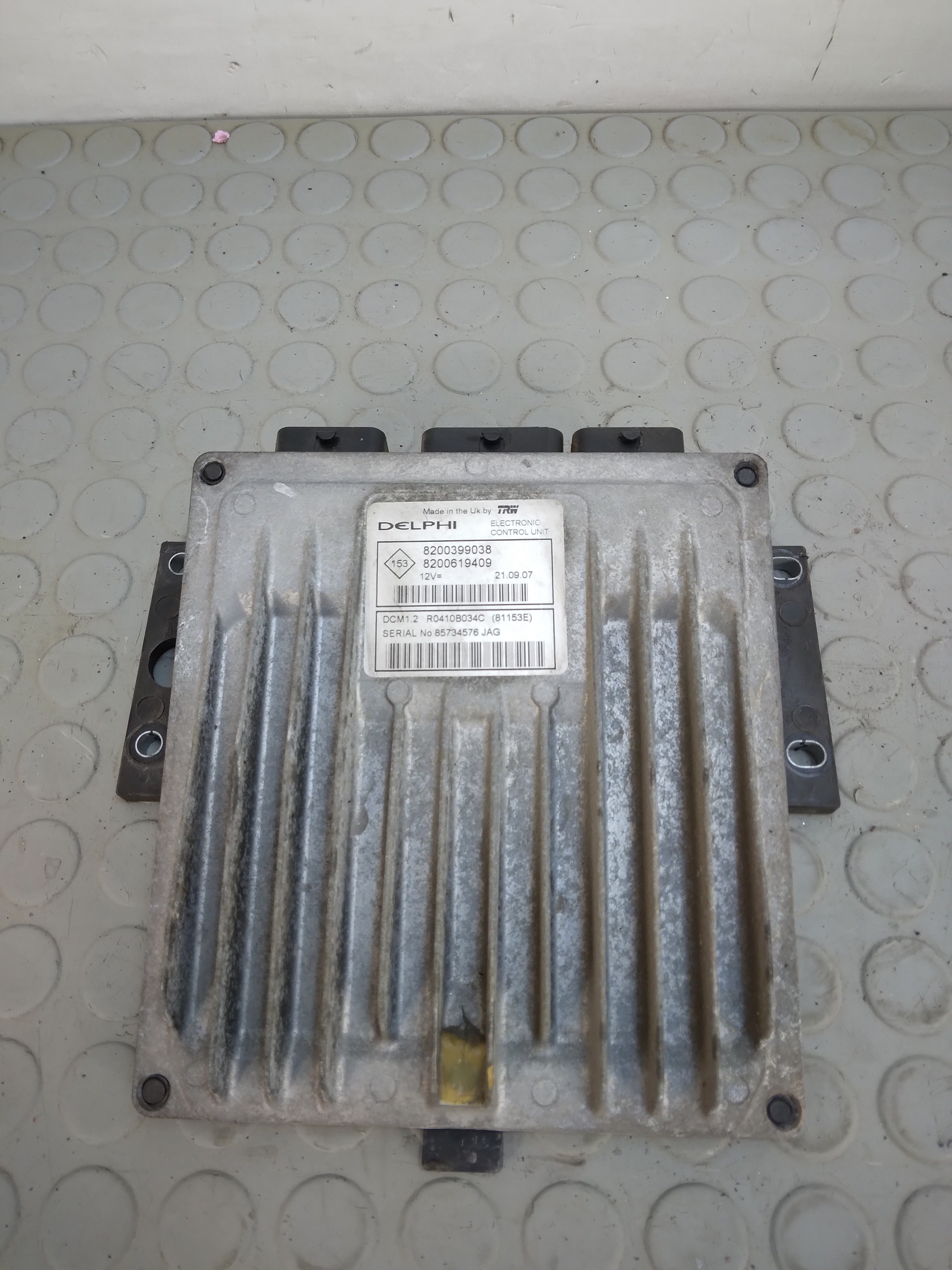 15045 Centralina motore Renault Clio III serie 1.5 Dci dal 2005 al 2013 cod 8200