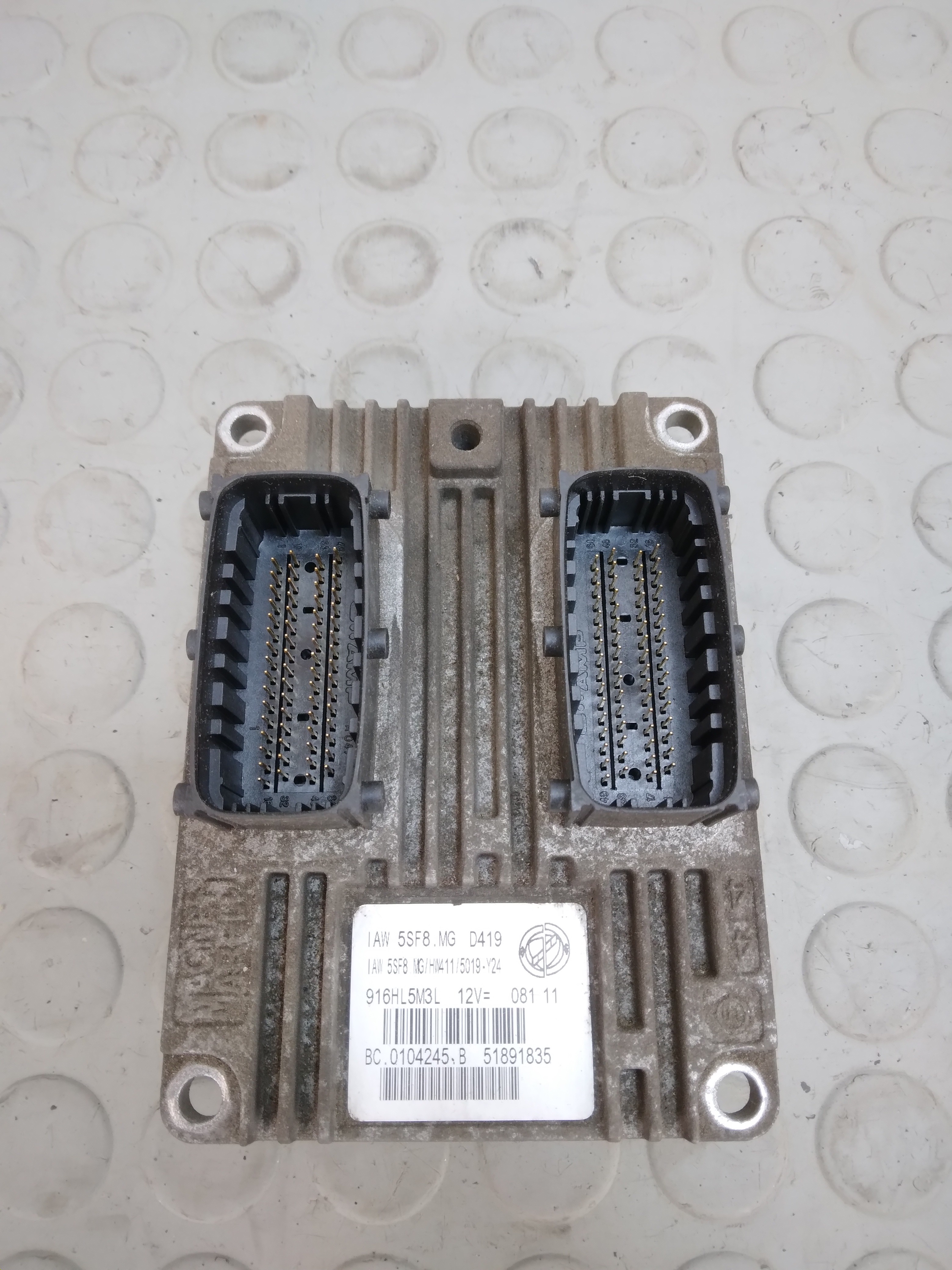 15068 Centralina motore Lancia Ypsilon 1.2 b dal 2003 al 2011 cod 51891835 iaw5s