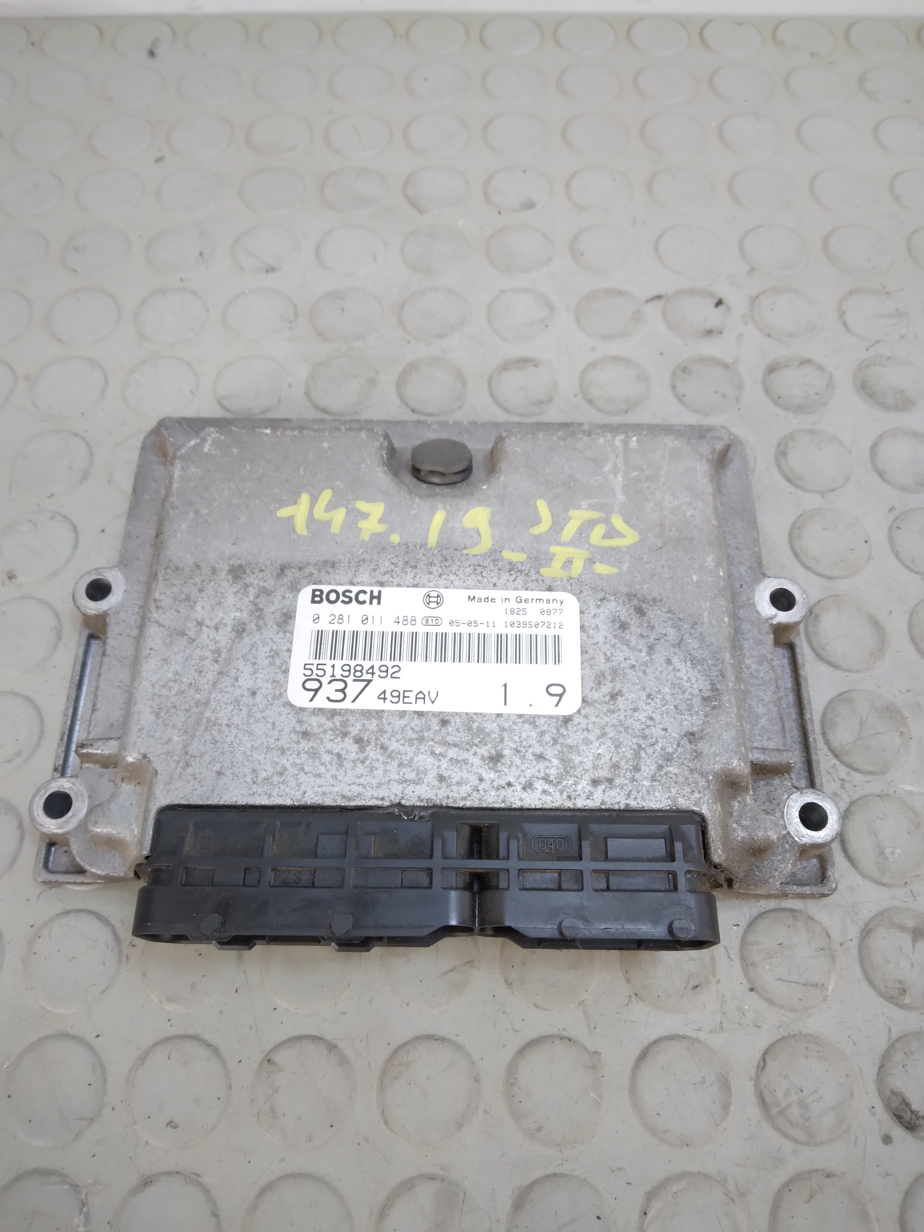 15142 Centralina motore Alfa Romeo 147 1.9 Jtd dal 2000 al 2010 cod 55198492 028