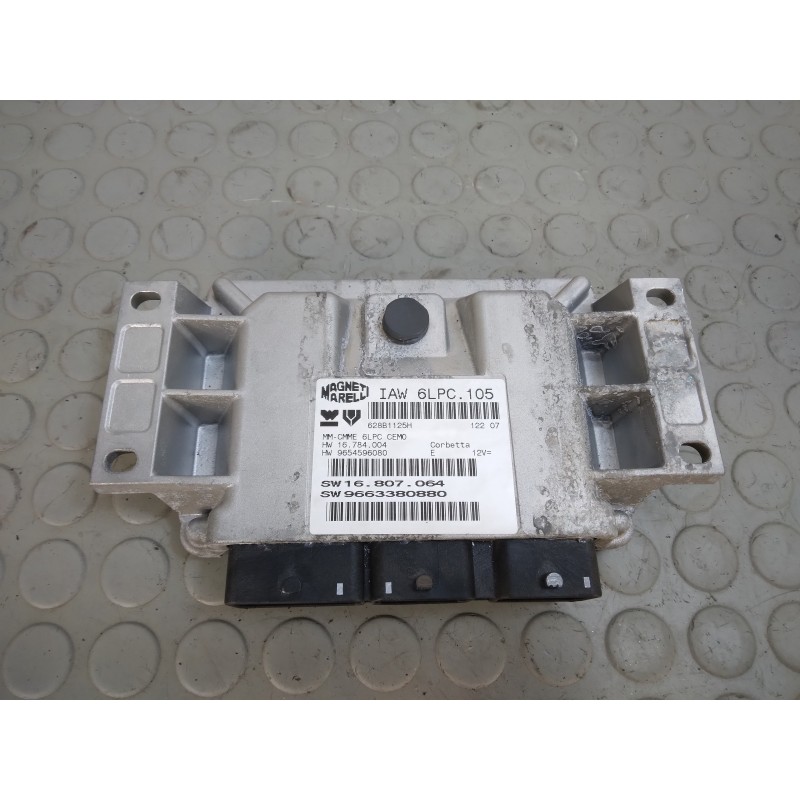 Centralina motore Peugeot 207 1.4 b dal 2007 al 2015 cod 9663380880 iaw6lpc.105  1706714564201