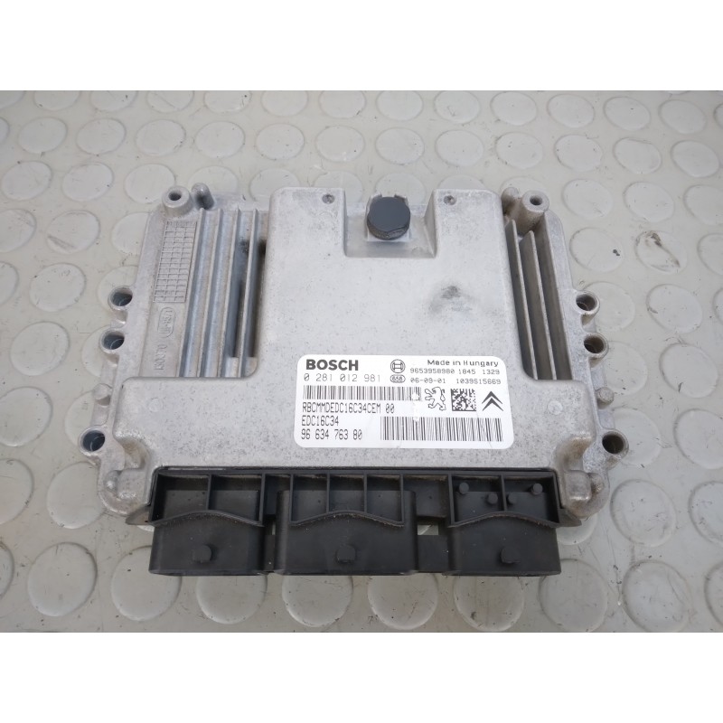 Centralina motore Citroen C4 Picasso 1.6 Hdi dal 2006 al 2013 cod 9663476380 0281012981  1709048859715