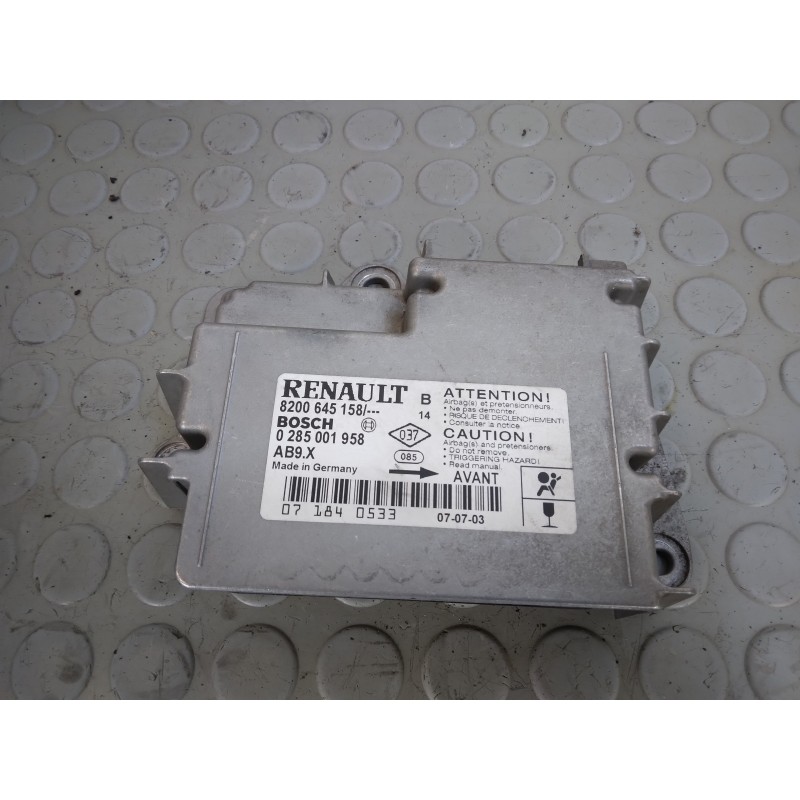 Centralina airbag Renault Clio III serie dal 2005 al 2013 cod 8200645158 0285001958  1711640941231