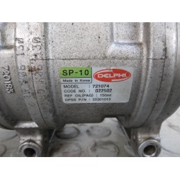 Compressore aria condizionata Chevrolet Aveo 1.2 b dal 2006 al 2011 cod 55301015  1715181048558