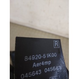 Cintura di sicurezza ant dx Opel Agila B dal 2008 al 2015 cod 84920-51k00  1719407370706