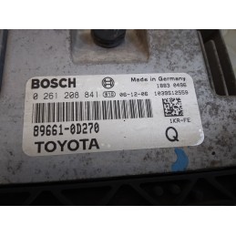 Centralina motore Toyota Yaris 1.0 b dal 2004 al 2011 cod 89661-0d270 0261208841  1728049400061