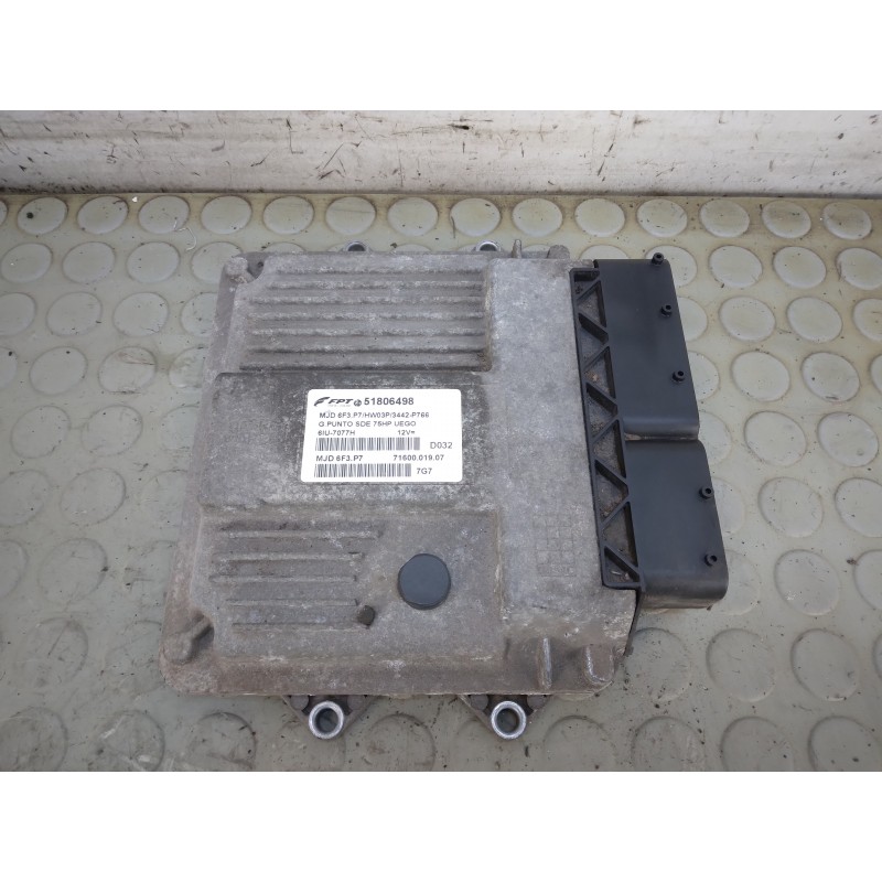 Centralina motore Fiat Grande Punto 1.3 Mjt dal 2005 al 2018 cod 51806498 mjd6f3.p7  1732633158702
