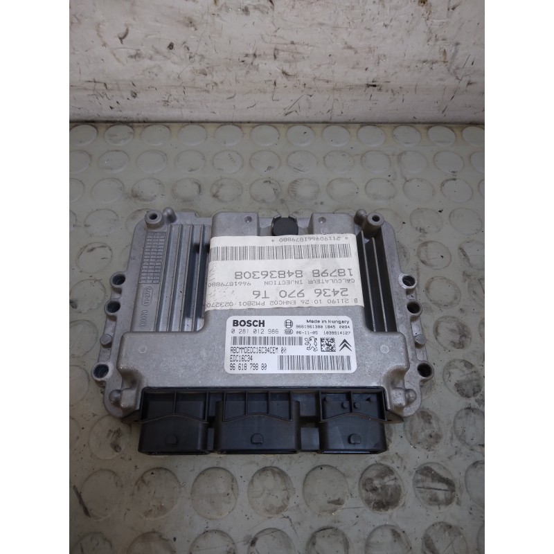 Centralina motore Peugeot 307 SW 1.6 Hdi dal 2001 al 2009 cod 9661879880  1735035950851