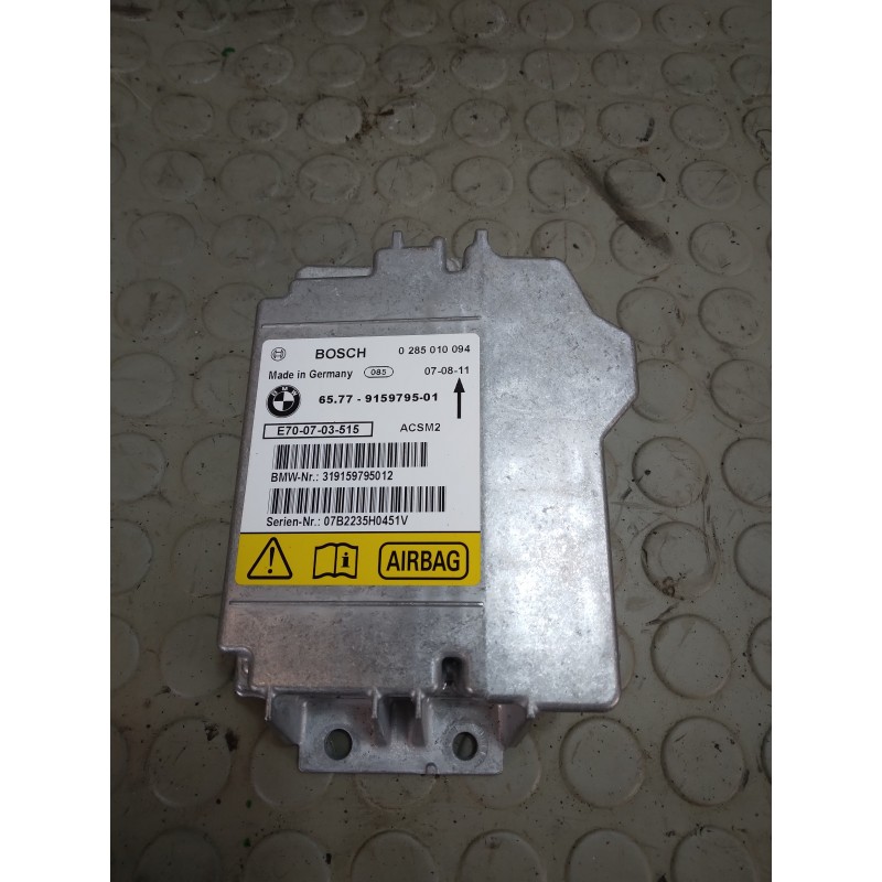 Centralina airbag Bmw X5 E70 dal 2006 al 2013 cod 319159795012  1737731471449