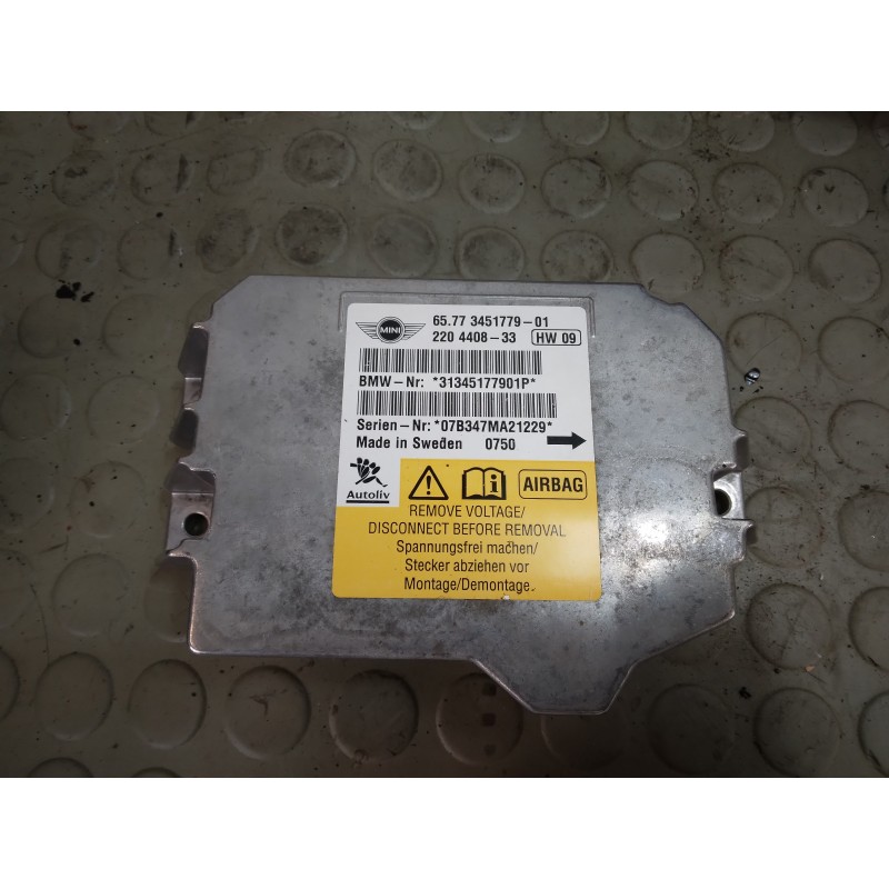 Centralina airbag Mini Cooper R56 dal 2007 al 2011 cod 65773451779-01  1738762448370