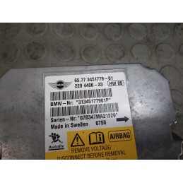 Centralina airbag Mini Cooper R56 dal 2007 al 2011 cod 65773451779-01  1738762448370