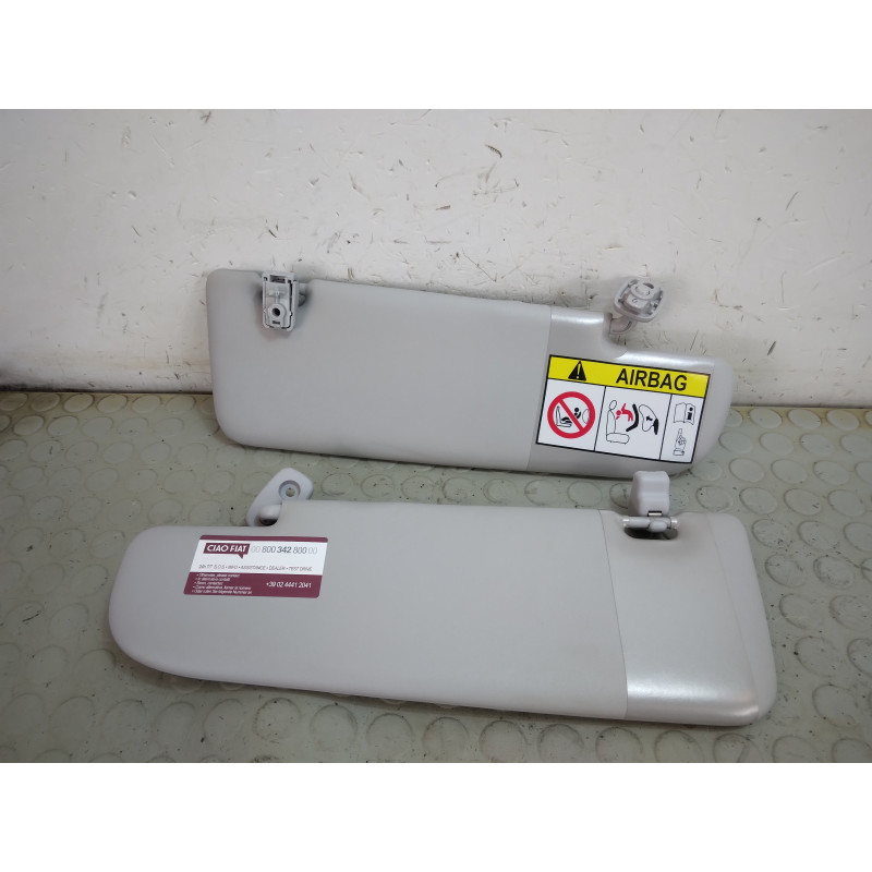 Coppia alette parasole dx sx Fiat Panda 312 dal 2015 al 2019 cod 735680292 735660554  1740150120256