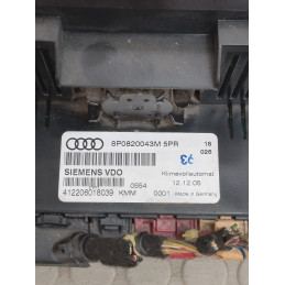 Centralina comandi aria clima bizona Audi A3 8p dal 2003 al 2010 cod 8p0820043M  1741088235487