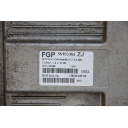 Centralina motore Opel Corsa C 1.3 CDTI dal 2000 al 2006 cod 55196352  1742296228551