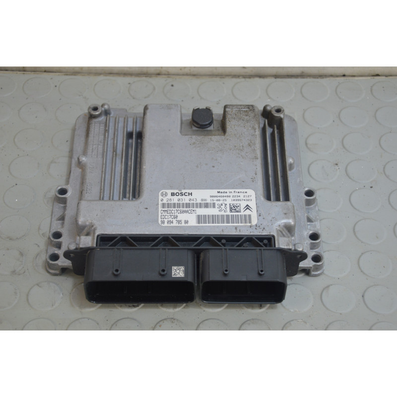 Centralina motore Citroen C3 1.6 Hdi dal 2013 al 2017 cod 9809478580 0281031043  1742487862328