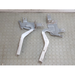 Coppia cerniere cofano ant dx sx Renault Clio dal 2012 al 2016 cod 57282  1743774868870