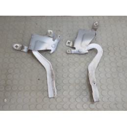 Coppia cerniere cofano ant dx sx Renault Clio dal 2012 al 2016 cod 57282  1743774868870