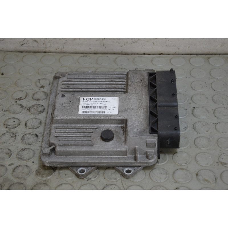 Centralina motore Opel Corsa C 1.3 Mjt dal 2000 al 2006 cod 55187472 mjd6j0.c1  1744276581441