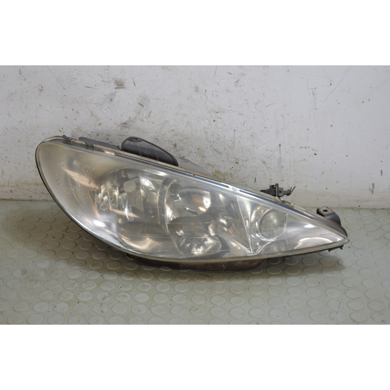 Faro fanale proiettore ant dx Peugeot 206 dal 1998 al 2007 cod 9628666780  1744810401679