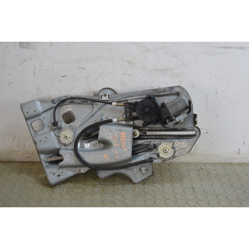 Motorino alzavetro con cremagliera ant sx Peugeot 207 CC dal 2007 al 2015 cod 9221GL  1745489565556