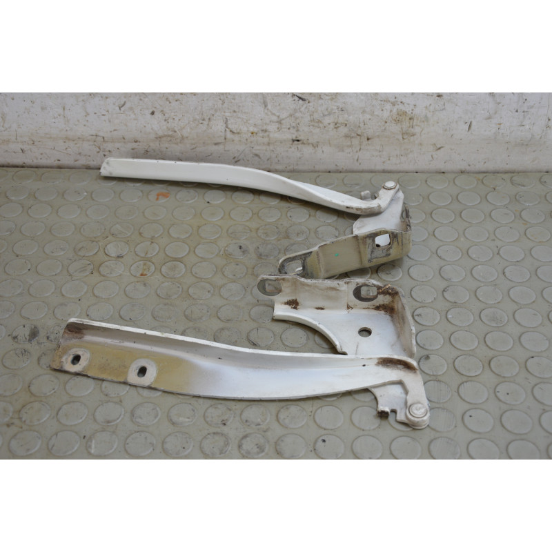 Coppia cerniere cofano ant dx sx Fiat Punto Evo dal 2009 al 2012 cod A134  1745830359230