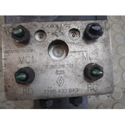 Centralina pompa ABS Renault Megane Scenic dal 1999 al 2003 cod 0265216732 7700432643  1749805887988