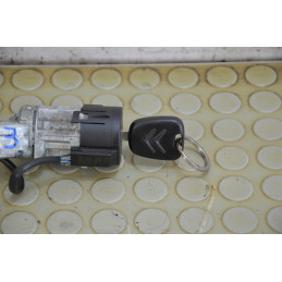 Blocchetto accensione con chiave Citroen C3 dal 2005 al 2010 cod 9663123280  1758119823445