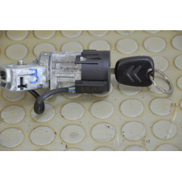 Blocchetto accensione con chiave Citroen C3 dal 2005 al 2010 cod 9663123280  1758119823445