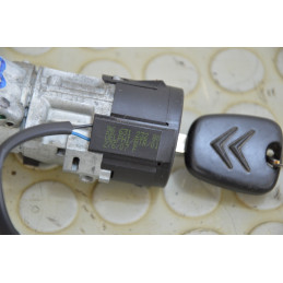 Blocchetto accensione con chiave Citroen C3 dal 2005 al 2010 cod 9663123280  1758119823445