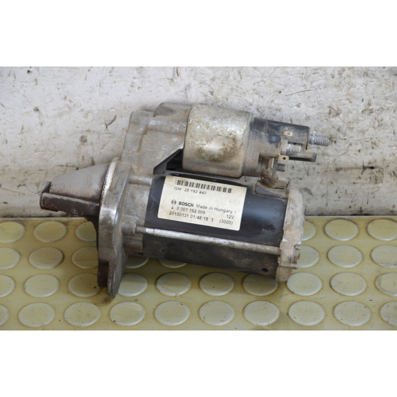 Motorino avviamento Opel Meriva B 1.4 b gpl dal 2010 al 2017 cod 25192447  1758291425024