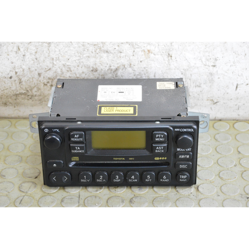 Stereo autoradio lettore cd Toyota Rav 4 dal 2000 al 2006 cod 86120-42130  1760437561657