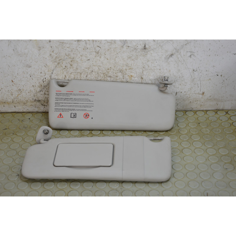 Copia alette parasole dx sx Renault Twingo dal 2007 al 2012 cod 8200385101 8200809473  1761837962051