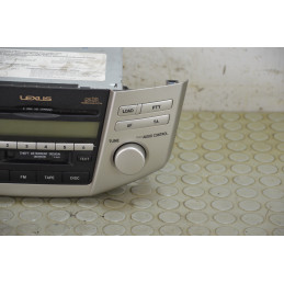 Autoradio stereo a cassette Lexus RX 400H dal 2003 al 2010 cod 86120-48550  1763387116052