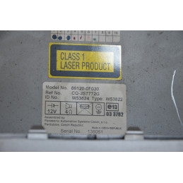 Stereo autoradio lettore cd Toyota Corolla Verso dal 2004 al 2009 cod 86120-0f030  1763975647739