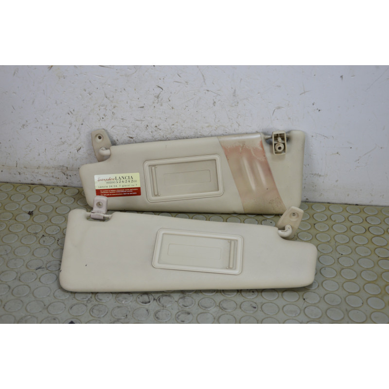 Coppia alette parasole dx sx Lancia Musa dal 2007 al 2011 cod 735383409 735383410  1763995748676